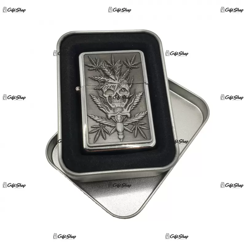 Cannabis, bricheta gen zippo metalica model 1a
